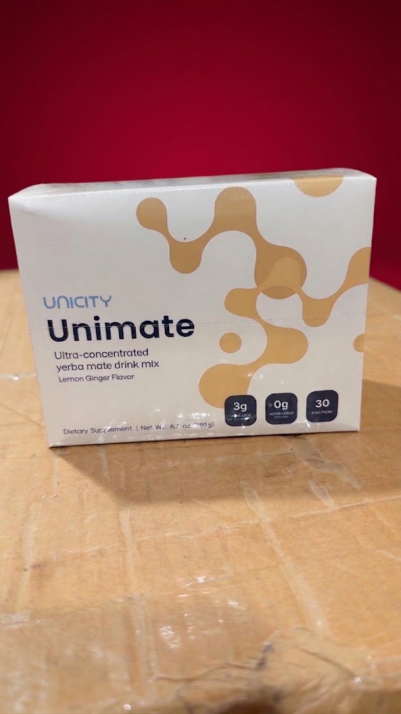 Unicity Unimate Lemon Ginger (30 Stick Packs)