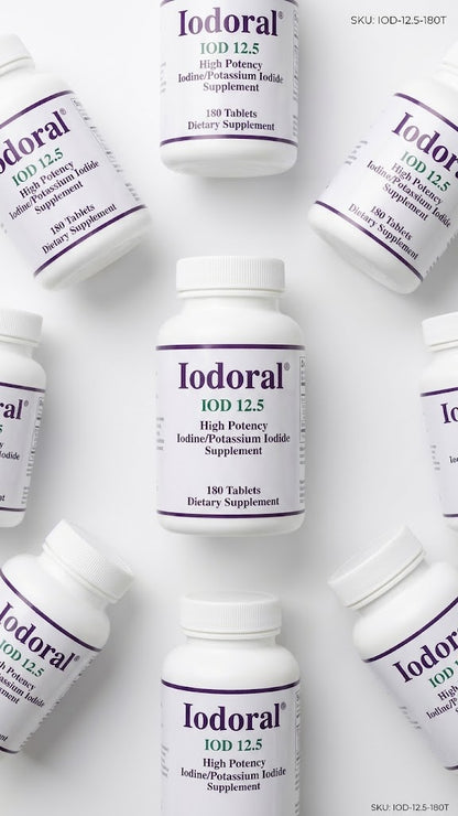 Optimox Iodoral IOD 12.5 High Potency Iodine Supplement (180 Tablets)