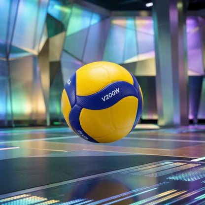 Mikasa V200W Official Volleyball – Yellow & Blue