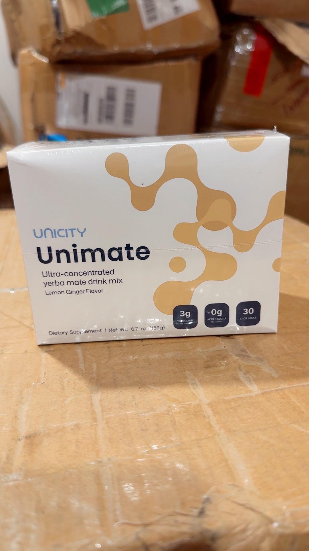 Unicity Unimate Lemon Ginger (30 Stick Packs)