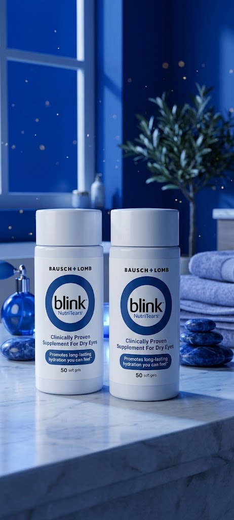 Bausch + Lomb Blink NutriTears Dry Eye Supplement (50 Soft Gels)