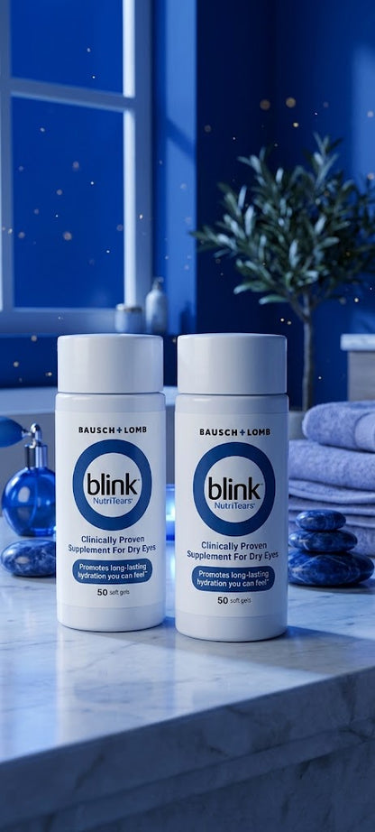 Bausch + Lomb Blink NutriTears Dry Eye Supplement (50 Soft Gels)