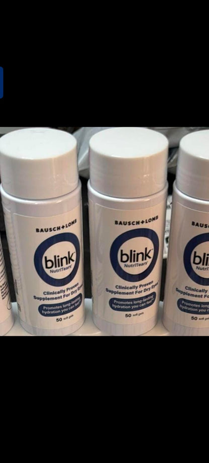 Bausch + Lomb Blink NutriTears Dry Eye Supplement (50 Soft Gels)
