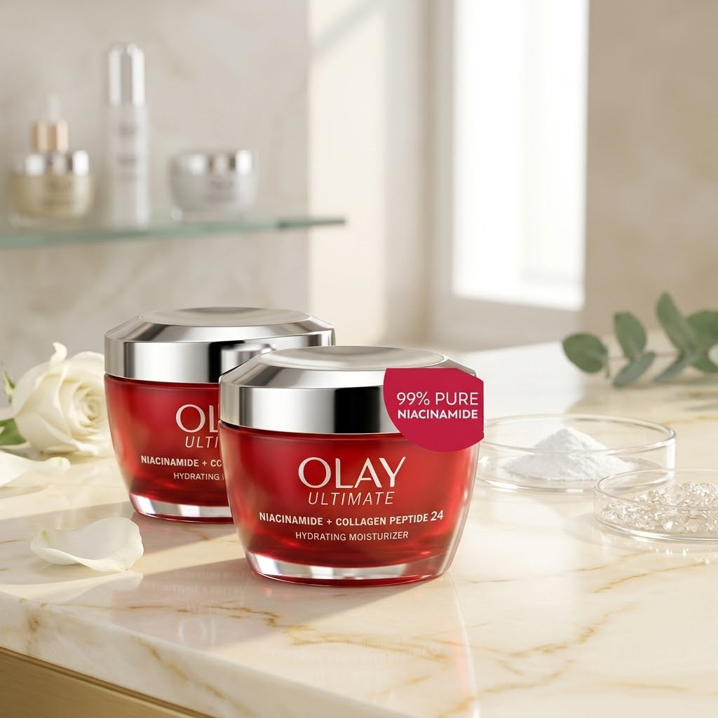 Olay Ultimate 3-in-1 Hydrating Moisturizer – 1.7 oz (2 Pack) Daily Facial Moisturizer by Olay