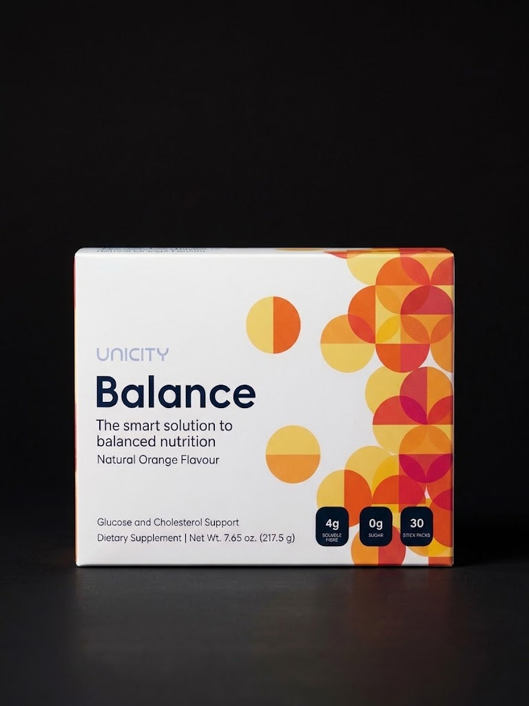 Unicity Balance Glucose and Cholesterol Support Natural Orange Flavour (30 Stick Packs)
