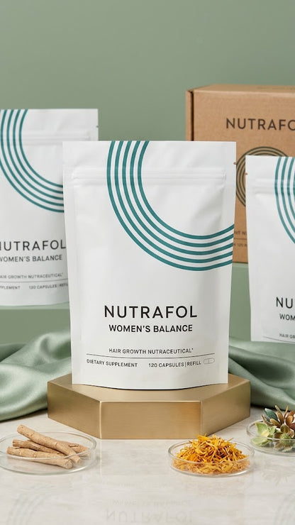 Nutrafol Women's Balance Hair Growth Supplement (120 Capsules Refill Pouches)