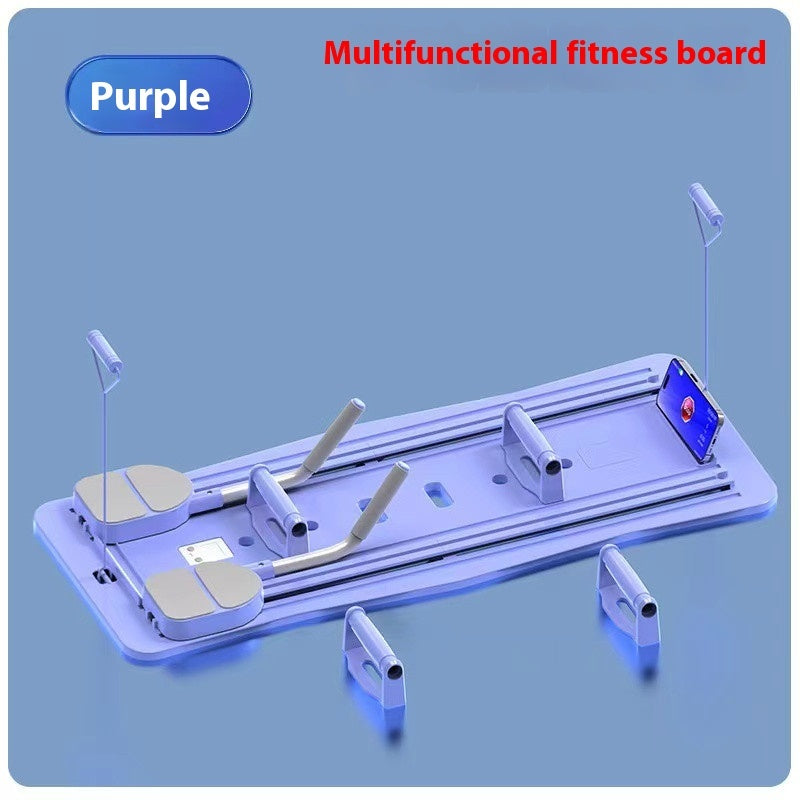 Multifunctional Ab Roller Board - Pilates Board Full-Body Workout Trainer with Automatic Rebound